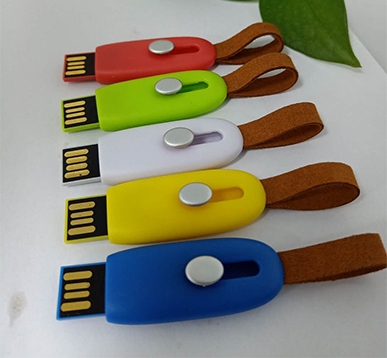 Oval leather strip push and pull
