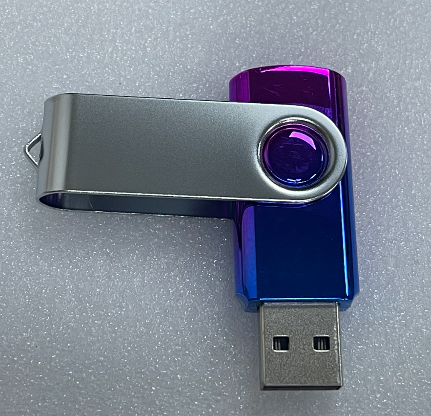 vacuum metallizing swivel USB